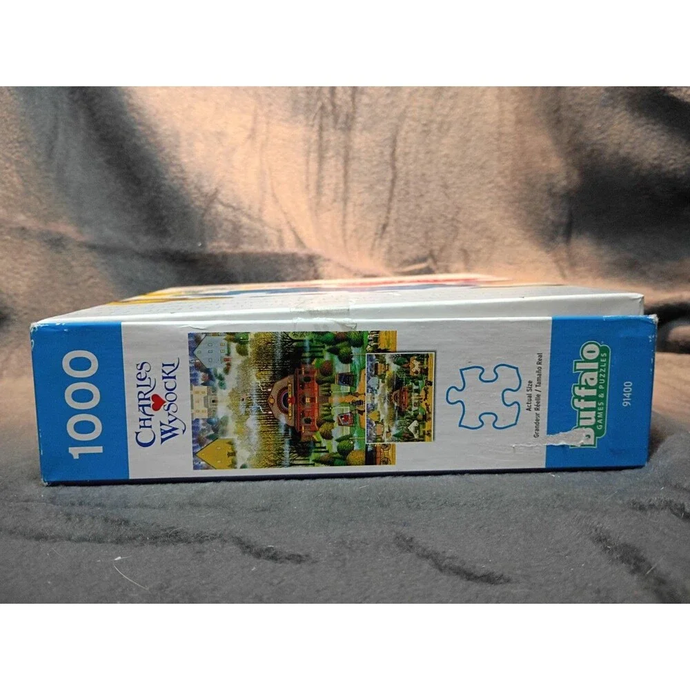 Charles Wysocki Melodrama in the Mist 1000 PC Puzzle Used Bagged Buffalo Games